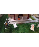 Leżak H0 na ogród, plażę, fotel do leżenia skala H0