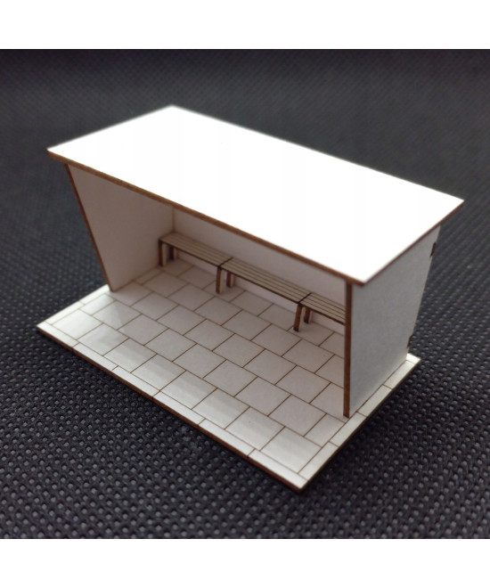 Przystanek autobusowy H0, wiata typ 1