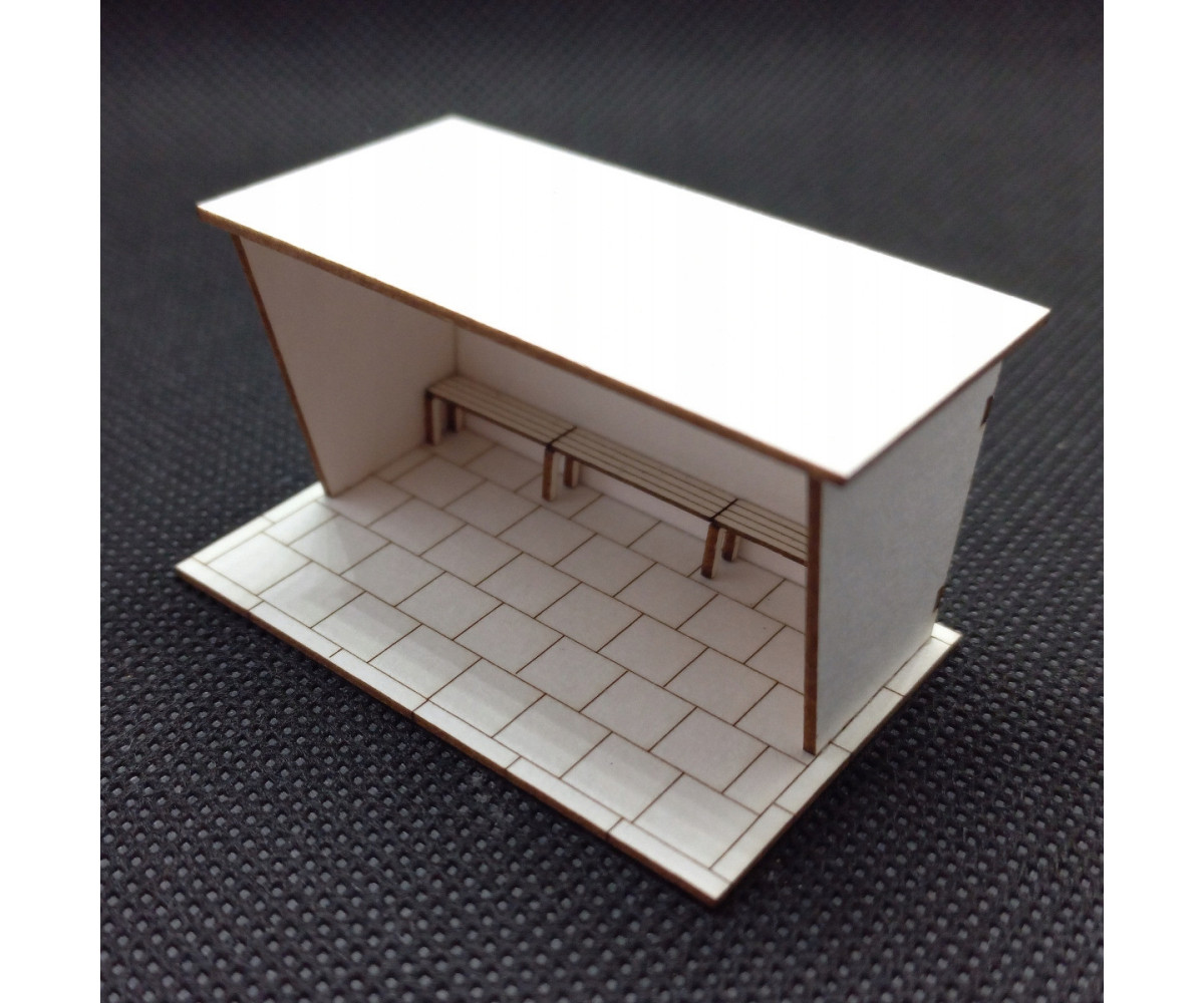 Przystanek autobusowy H0, wiata typ 1