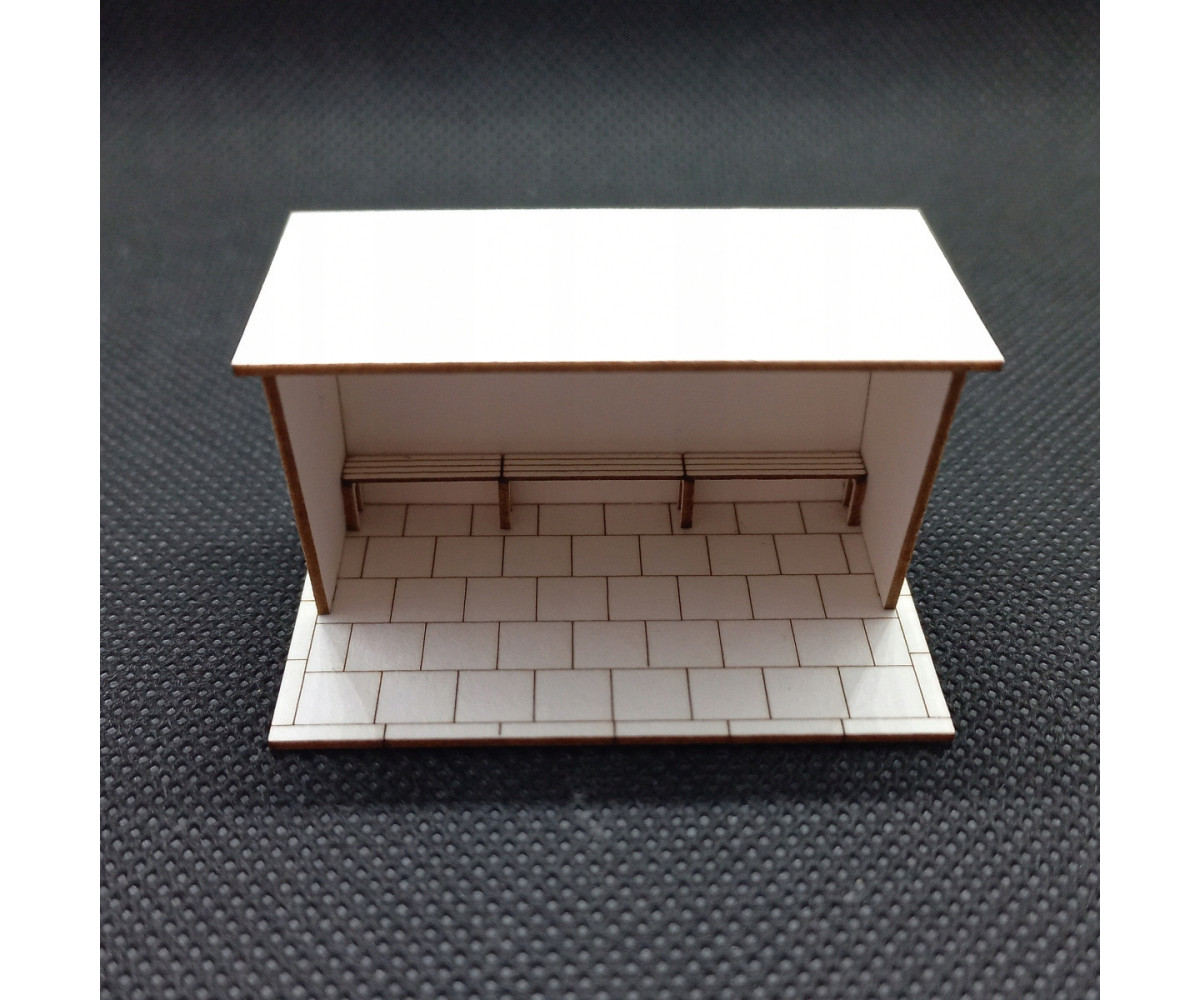 Przystanek autobusowy H0, wiata typ 1