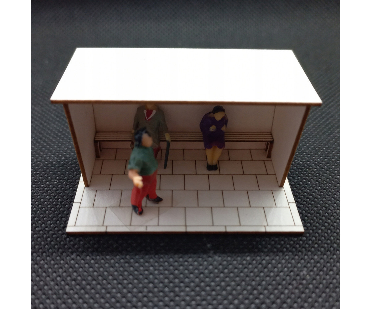 Przystanek autobusowy H0, wiata typ 1