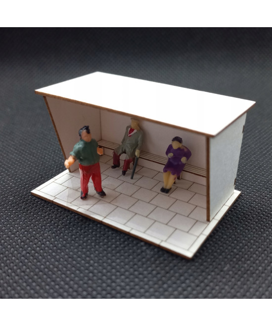 Przystanek autobusowy H0, wiata typ 1