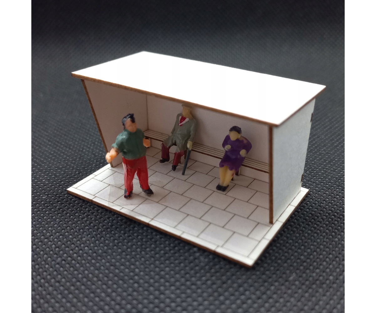 Przystanek autobusowy H0, wiata typ 1