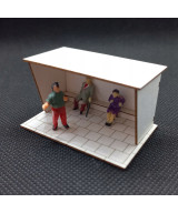 Przystanek autobusowy H0, wiata typ 1