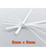 Profil ABS kwadrat 2mm x 2mm pełny (3szt x 15cm)