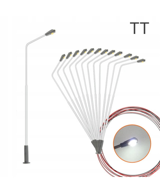 Latarnia lampa Led biała zimna, reg.wys. TT 8.5cm