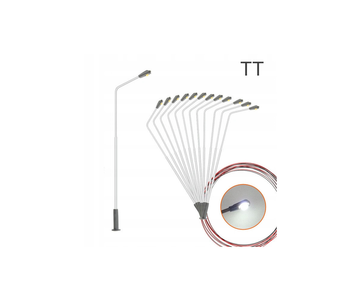 Latarnia lampa Led biała zimna, reg.wys. TT 8.5cm