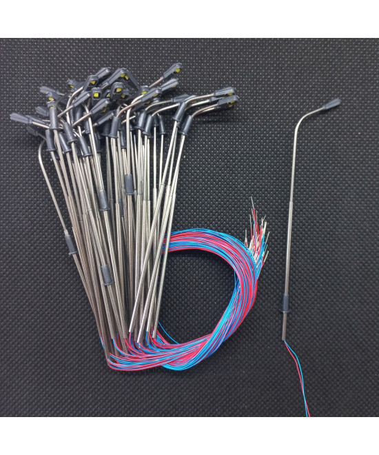 Latarnia lampa Led biała zimna, reg.wys. TT 8.5cm