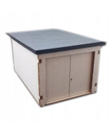 Garaż H0 + drzwi zamknięte