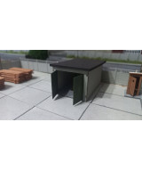 Garaż H0 + drzwi zamknięte