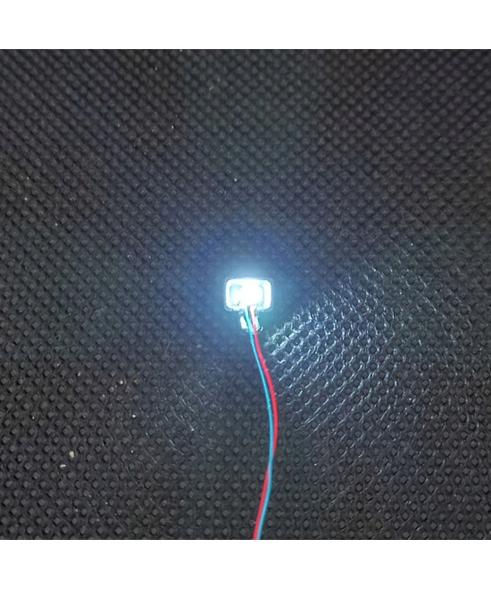 Reflektor, lampa led H0 biała zimna + rezystor