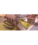 Latarnia parkowa H0, lampa led żółta 3v - 4 sztuki