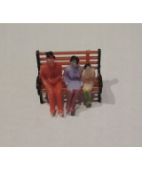 Ludziki, postacie, figurki H0 siedzące - 100 sztuk