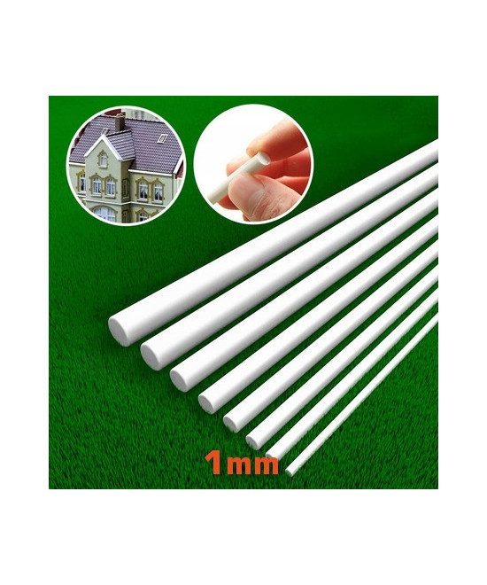 Profil ABS pręt okrągły - 1mm (3szt x 15cm)