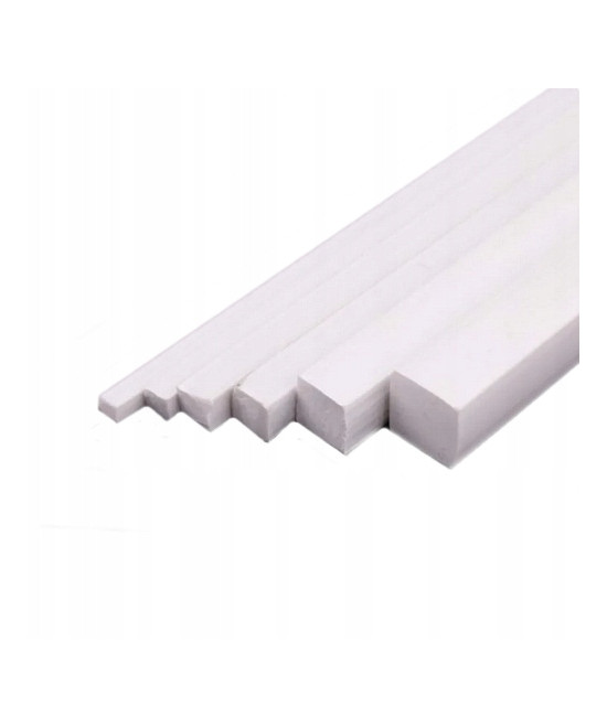 Profil ABS kwadrat 1mm x 1mm pełny (3szt x 15cm)