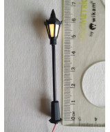 Latarnia parkowa, lampa led żółta 3v + rezystor