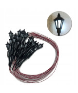 Latarnia parkowa, lampa led biała 3v + rezystor