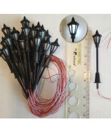 Latarnia parkowa, lampa led biała 3v + rezystor