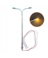 Latarnia lampa Led dwuramienna żółta 3v + rezystor