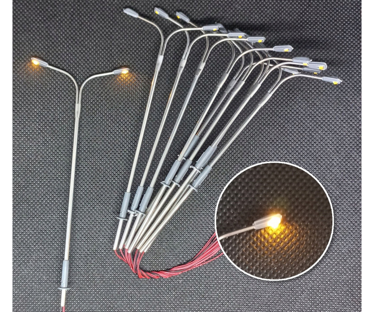 Latarnia lampa Led dwuramienna żółta 3v + rezystor