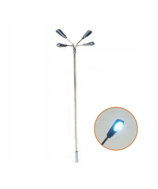 Lampa,latarnia LED czteroramienna biała 3v + rezystor