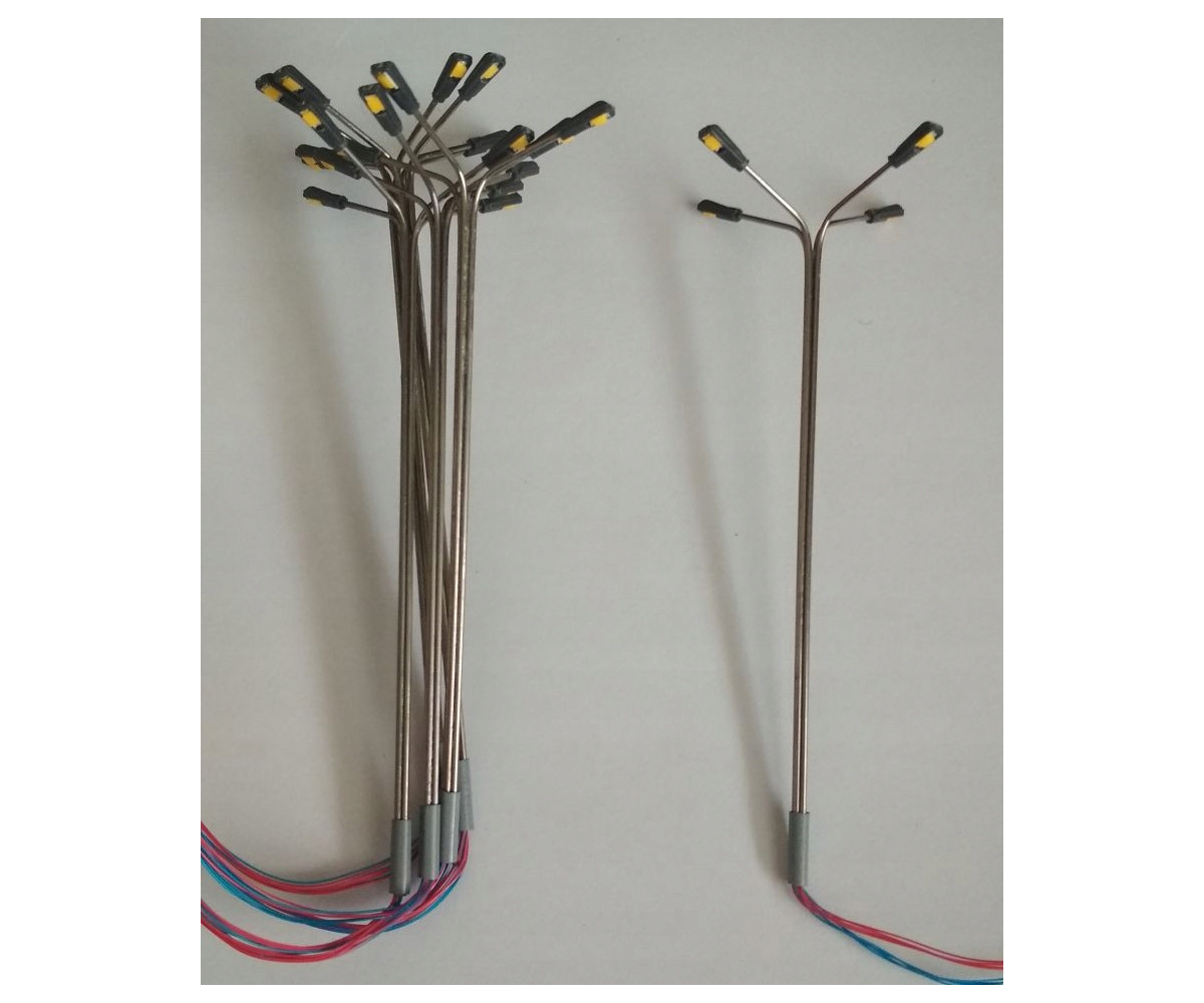 Lampa,latarnia LED czteroramienna żółta 3v + rezystor