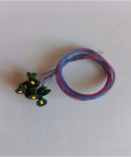 Lampa wisząca led biała ciepła H0 (klosz zielony)