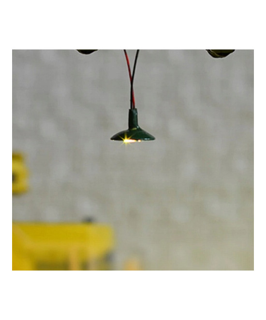 Lampa wisząca led biała ciepła H0 (klosz zielony)