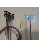 Lampa uliczna,latarnia LED 4x, 3v,rezystory GRATIS