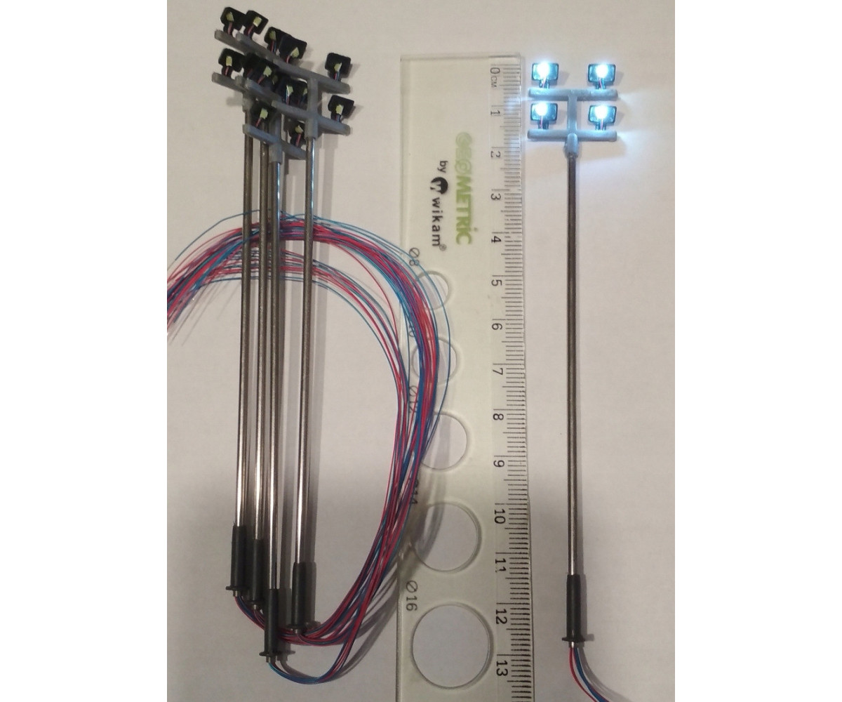 Lampa uliczna,latarnia LED 4x, 3v,rezystory GRATIS