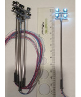 Lampa uliczna,latarnia LED 4x, 3v,rezystory GRATIS