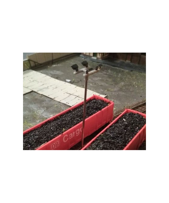 Lampa uliczna,latarnia LED 4x, 3v+rezystory, typ 2