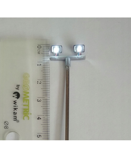 Lampa uliczna,latarnia LED 2x, 3v,rezystory GRATIS