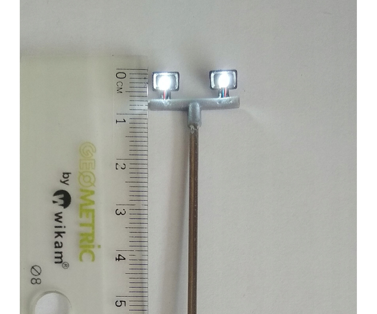 Lampa uliczna,latarnia LED 2x, 3v,rezystory GRATIS