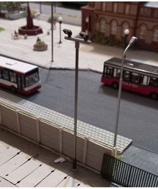 Lampa uliczna,latarnia LED 2x, 3v,rezystory GRATIS