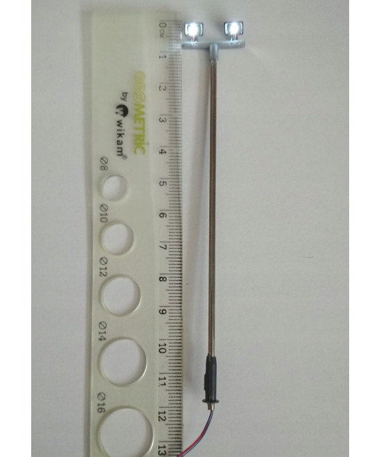 Lampa uliczna,latarnia LED 2x, 3v,rezystory GRATIS