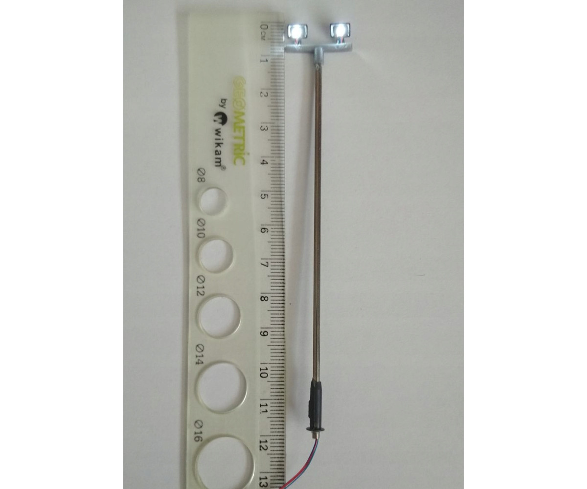 Lampa uliczna,latarnia LED 2x, 3v,rezystory GRATIS