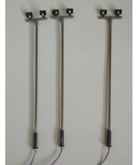 Lampa uliczna,latarnia LED 2x, 3v,rezystory GRATIS