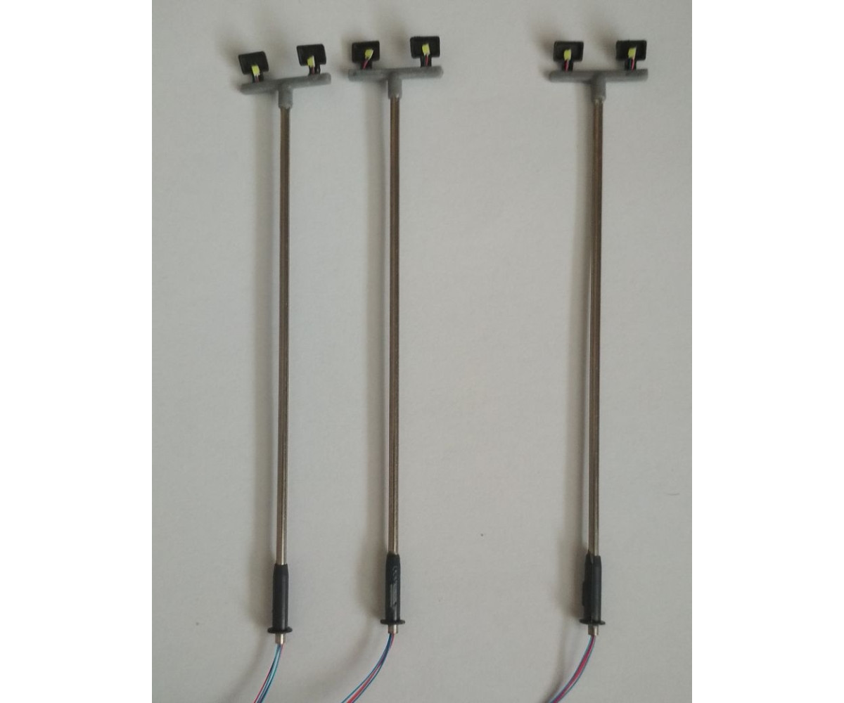 Lampa uliczna,latarnia LED 2x, 3v,rezystory GRATIS