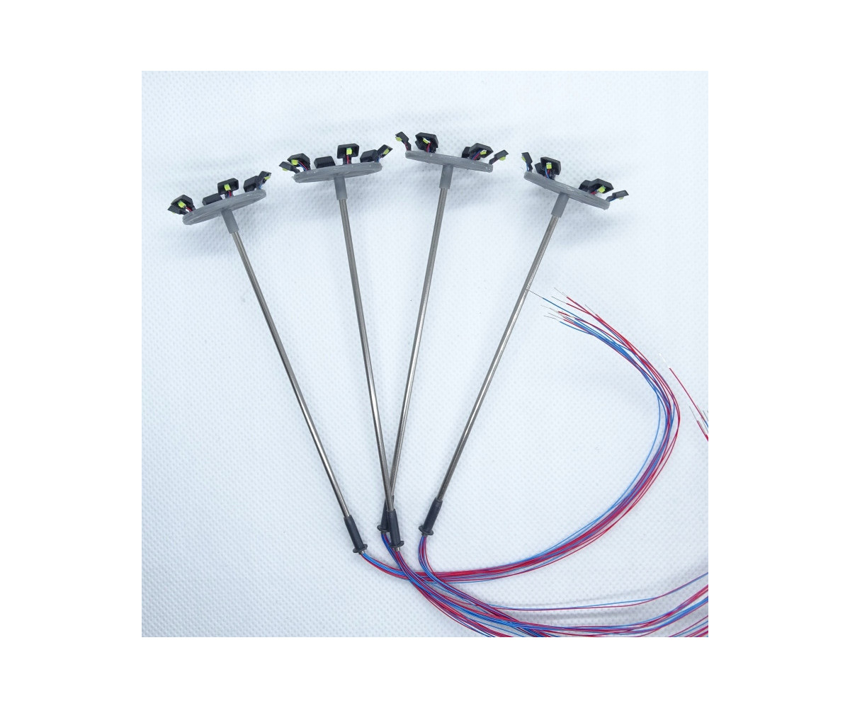 Lampa uliczna,latarnia LED 6x, 3v, rezystor GRATIS