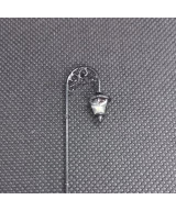 Latarnia parkowa lampa led żółta retro rustykalna