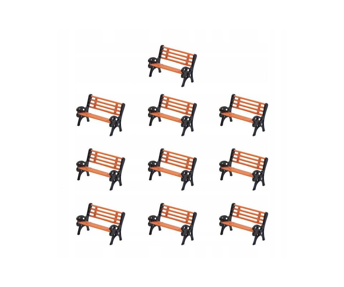 Ławka H0 na makietę, stylowa, do parku, na perony