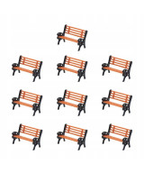 Ławka H0 na makietę, stylowa, do parku, na perony