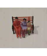 Ławka H0 na makietę, stylowa, do parku, na perony