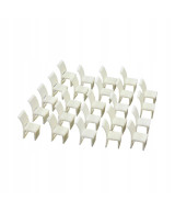 Krzesło białe na makietę , wyposażenie domu