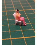 Krzesło białe na makietę , wyposażenie domu