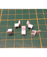 Krzesło białe na makietę , wyposażenie domu