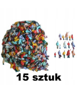 Ludziki, postacie, figurki H0, stojące - 15 sztuk