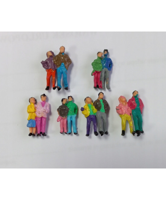 Ludziki postacie figurki H0, podwójne PREMIUM