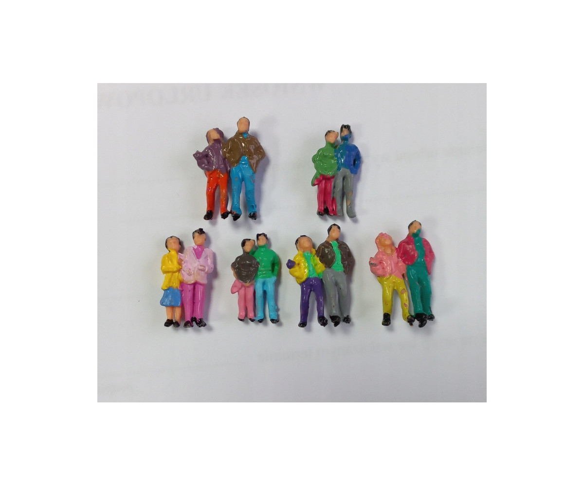 Ludziki postacie figurki H0, podwójne PREMIUM